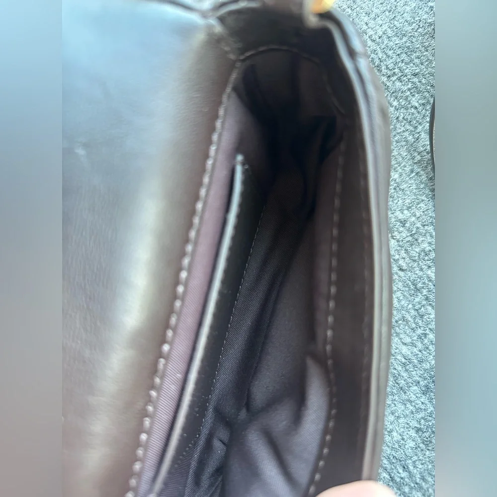 Tory Burch Brown Britten Mini Top Handle Leather Crossbody Bag NWOT - Picture 10 of 10